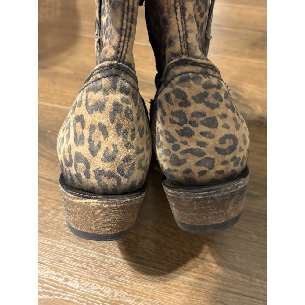 Corral Women's Handcrafted Leopard Print Western Boots Size 7 - Picture 11 of 13